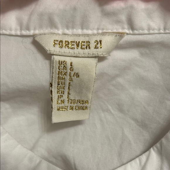 Forever 21 White Ruffled Blouse - Picture 3 of 5